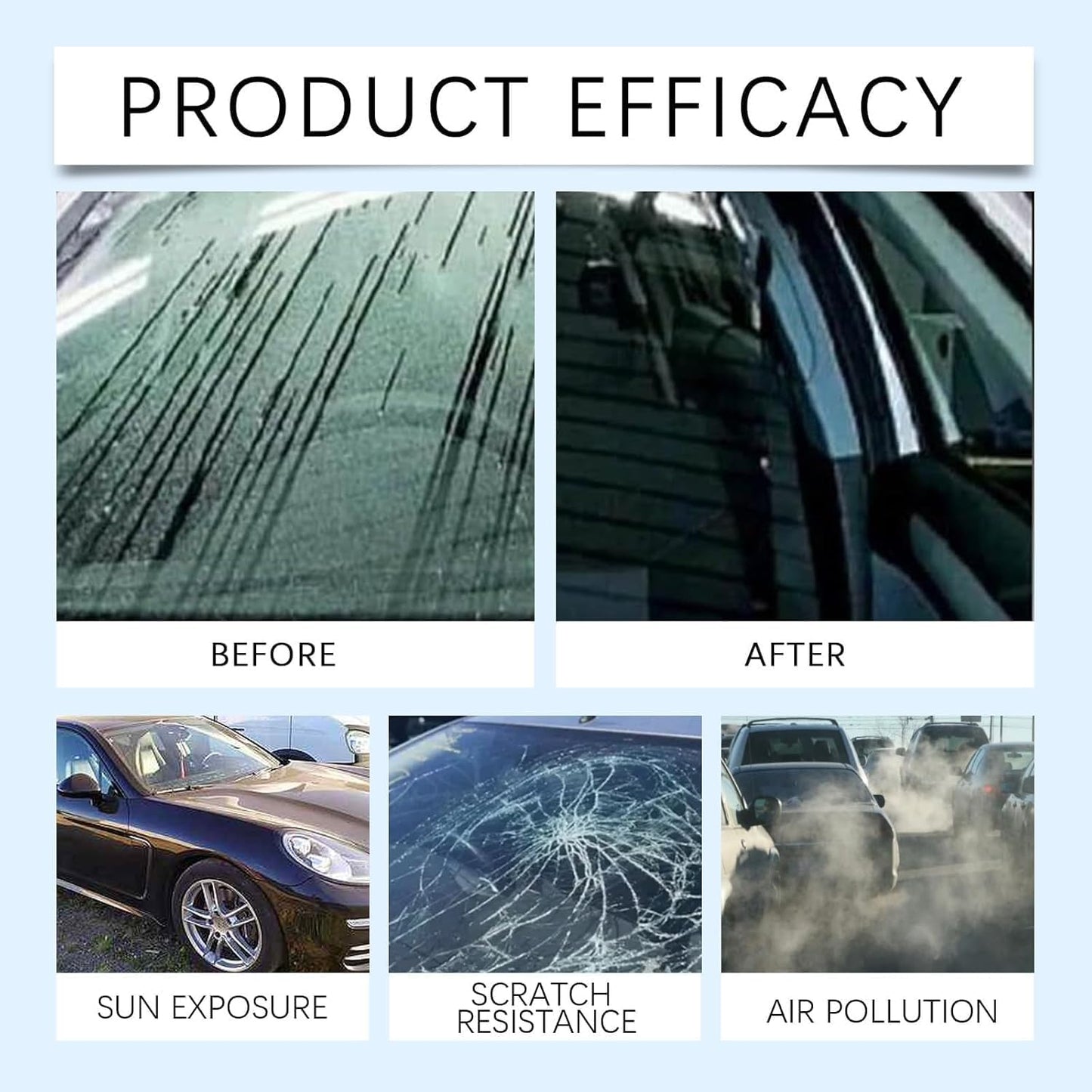 Quick Effect Car Coating Spray 2 Pack, Waterless Wash Polish, Paint Protection and Glass Cleaner