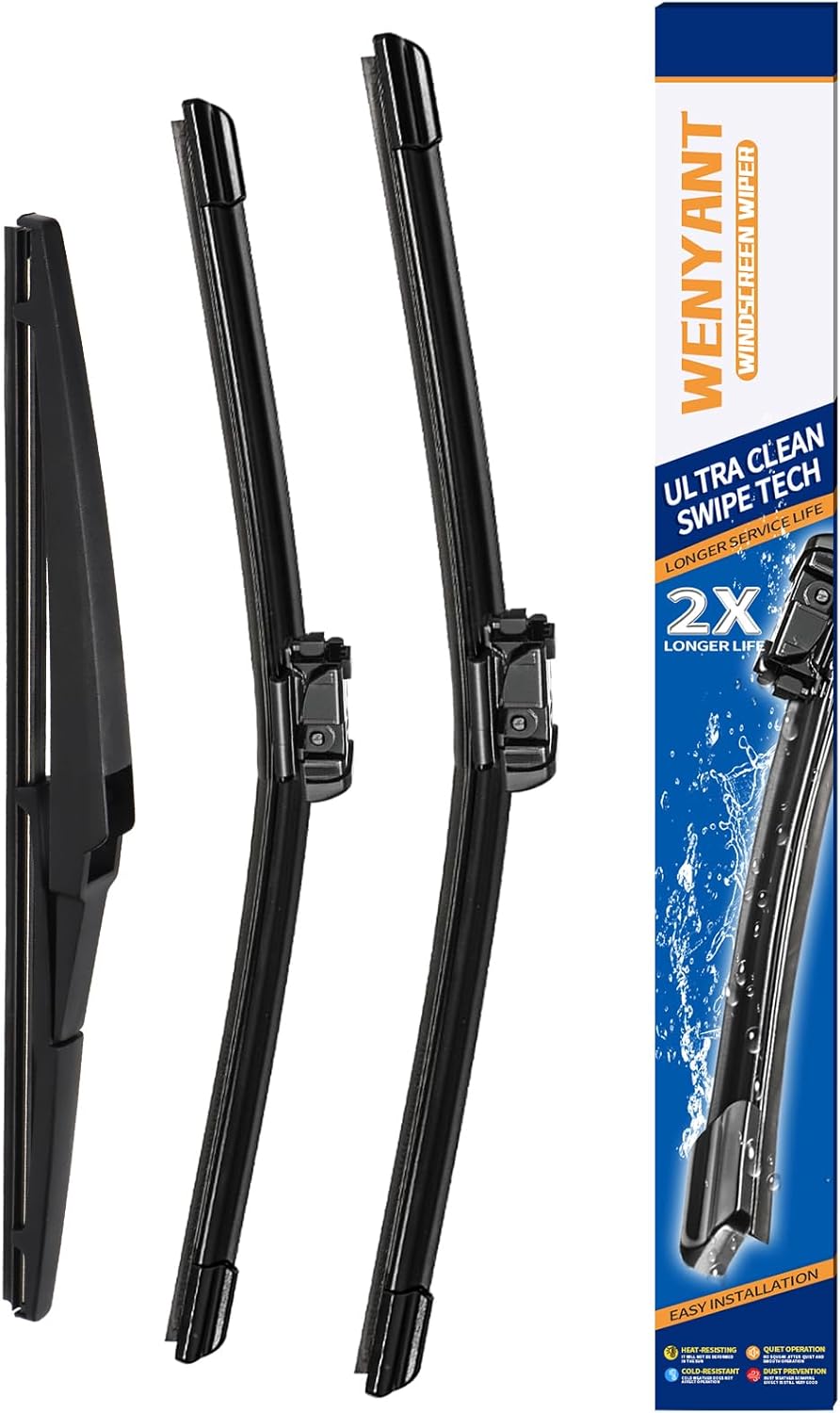 28"/28" Windshield Wipers Compatible with Ford Edge 2015-2020 Focus 2012-2018 Escape/Fusion 2013-2019 Front Wiper Blades for My Car Original Equipment Automotive Replacement (Set of 2) - Colors B
