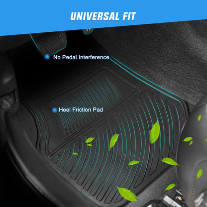 Nilight Rubber Cargo Mats for Cars Trucks SUVs,Universal Trim to fit for Most Vehicles,All Weather Protection Heavy Duty Cargo Liners