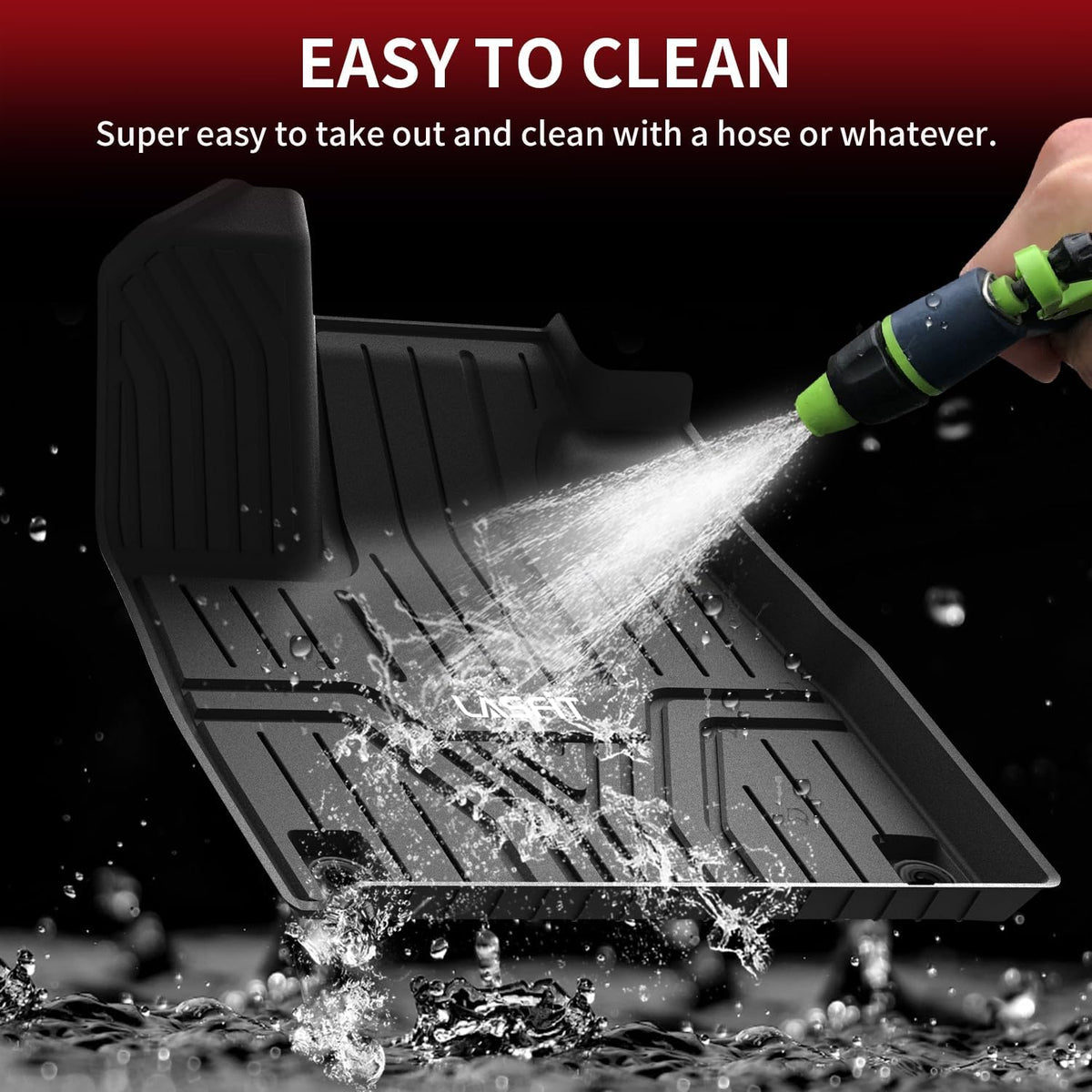 LASFIT Full Set Floor Mats for Honda CR-V 2026 2025 2024 2023 (Gasoline & Hybrid & e:FCEV), All Weather TPE Custom Fit Floor Liners 1st & 2nd Row & Seat Back Mat & Cargo Mat (Upper Position)
