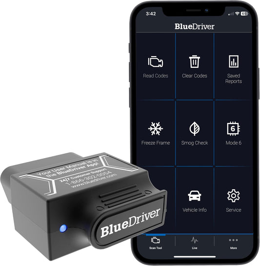BlueDriver Pro Next Gen OBD2 Scanner – No Subscription, Bluetooth Car Code Reader for iPhone & Android – Diagnose 8000+ Issues, ABS SRS TPMS, Repair Reports, Vehicles 1996+