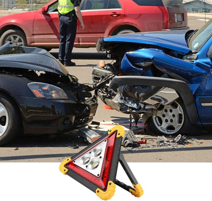 Waterproof Warning Triangle Light, Portable LED Road Flare | Rechargeable warning triangle light for vehicle breakdowns, accidents and emergency work