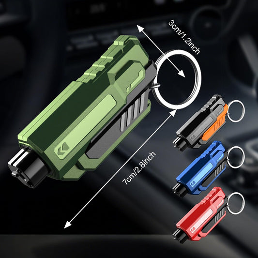 4PCS Car Window Breaker Seatbelt Cutter, Portable 2 in 1 Seatbelt Cutter and Window Glass Breaker Keychain Emergency Escape Tool for Cars