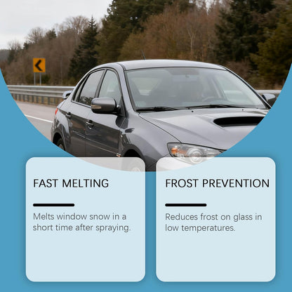 Windshield Deicer Spray for Car, Multi-Surface De-ice Spray Melts Ice & Frost, Safe for Windows, Mirrors, Headlights, Door Locks, Essential Winter Car Care Product (2)