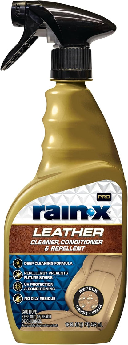 Rain-X 620232SRP All-Interior Cleaner Protectant & Repellent for Car Interiors, Cleans + Repels Liquid Spills & Dust without Residue, Cherry Scent 16 Fl Oz.