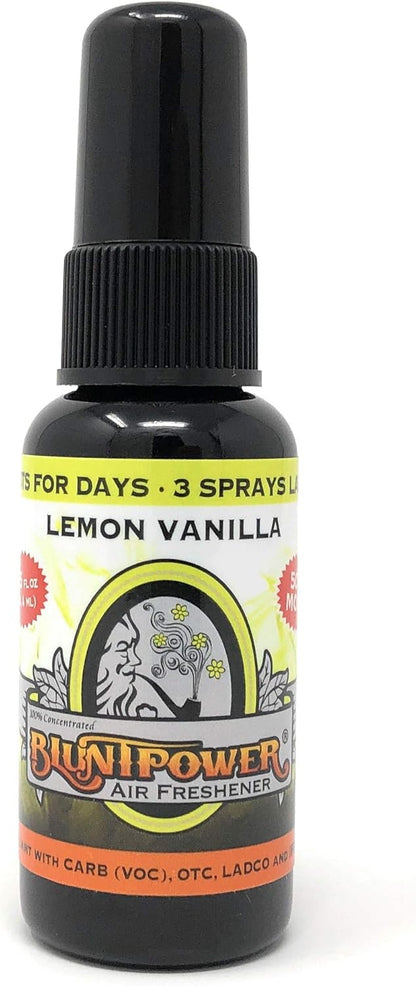 BluntPower (Baby Powder, 1 Pack) Concentrated Air Freshener Spray - Oil-Based Room Diffuser Spray - Long-Lasting Bathroom Scent, Car Freshener & Odor Eliminator - Colors B