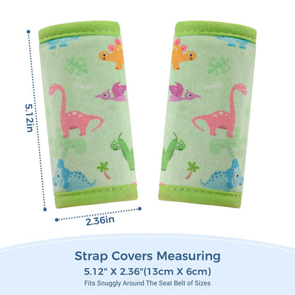 COOLBEBE Car Seat Straps Shoulder Pads for Baby Kids, Super Soft Seat Belt Covers for All Car Seats/Pushchair/Stroller/High Chair