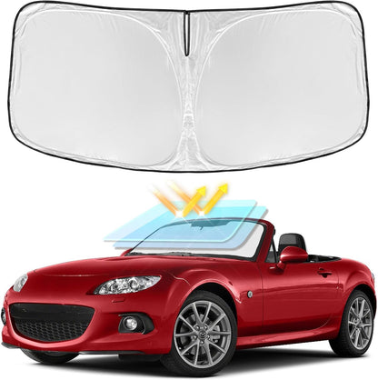 for Toyota Tacoma 2016-2023 2024 2025 2026 Sun Shade Sunshade Windshield Cover - 4 Layers Front Window Shade Custom Fit Tacoma 2Dr 4Dr Pickup Sun Visor 240T Shade Blocks UV Rays Car Accessories - Colors B