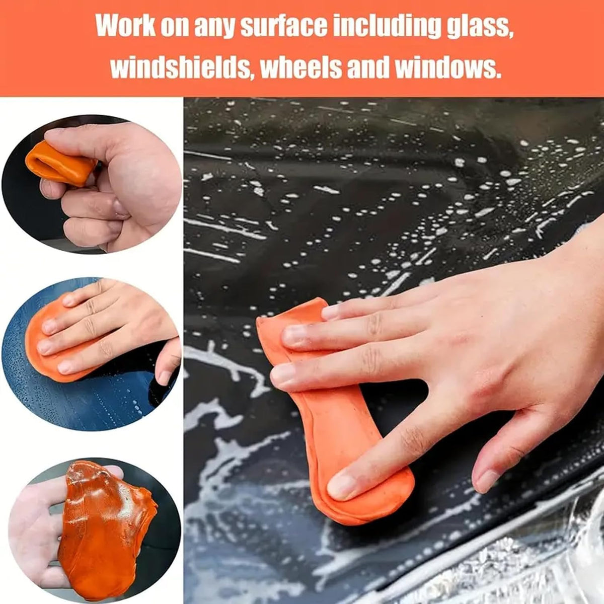IPELY 4 Pack 100g Car Clay Bar Auto Detailing Magic Clay Bar Cleaner for Car Wash Car Detailing Clean