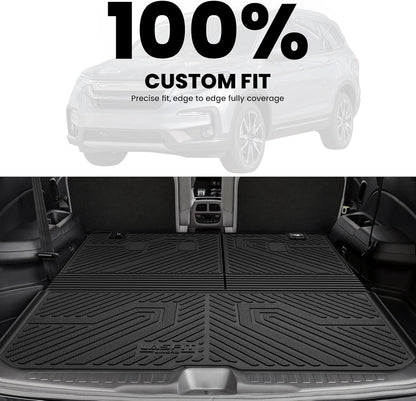 LASFIT Cargo Liner for Honda CR-V 2026 2025 2024 2023 (Gasoline & Hybrid & e:FCEV) All Weather TPE Car Trunk Mat (Upper Position), Cargo Only Black