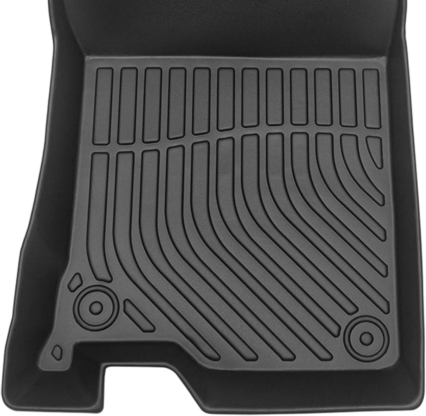 All Weather Rubber Car Floor Mats Compatible with 2013-2017 Honda Accord, Custom Fit Car Mat Full Set with Raised Edge, Odorless, Easy to Install in 5 min, Non-Slip Surface, No Need Trimming