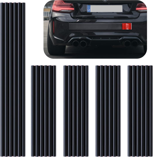 VEXPLO DIY Car Bumper Protector Guard, Strong Self Adhesive Rubber Rear Front Bumper Guard for SUV Cars Trucks, No Residue Anti Scratch & Anti-Colision Car Bumper Guard Accessories- 5 Pack Black