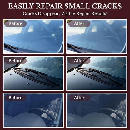 Windshield Repair Kit, 2026 Latest Car Windshield Crack Repair Kit, 5Min Quick-Repair, 2 Bottles Nano Glass Repair Liquid,Fix Bullseye & Star Cracks. All Crack Types Windshield Repair Kit