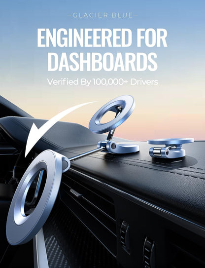 LISEN for MagSafe Car Mount for iPhone 17 Pro Max [24 Strong Magnets] Classic Magnetic Phone Holder for Car Dashboard Magnet Phone Mount Car Cell Phone Holder for iPhone 17 Pro Max Air 16 15 14 13 12
