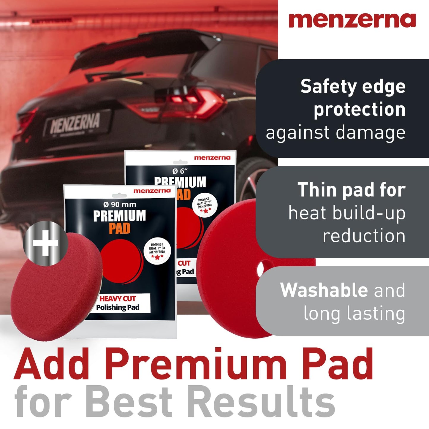 menzerna Polishing Set 8oz – HCC1000, MCC2500 & 3800 | 3-Step System for Scratch Removal, Swirl Elimination & Mirror-Like Finish