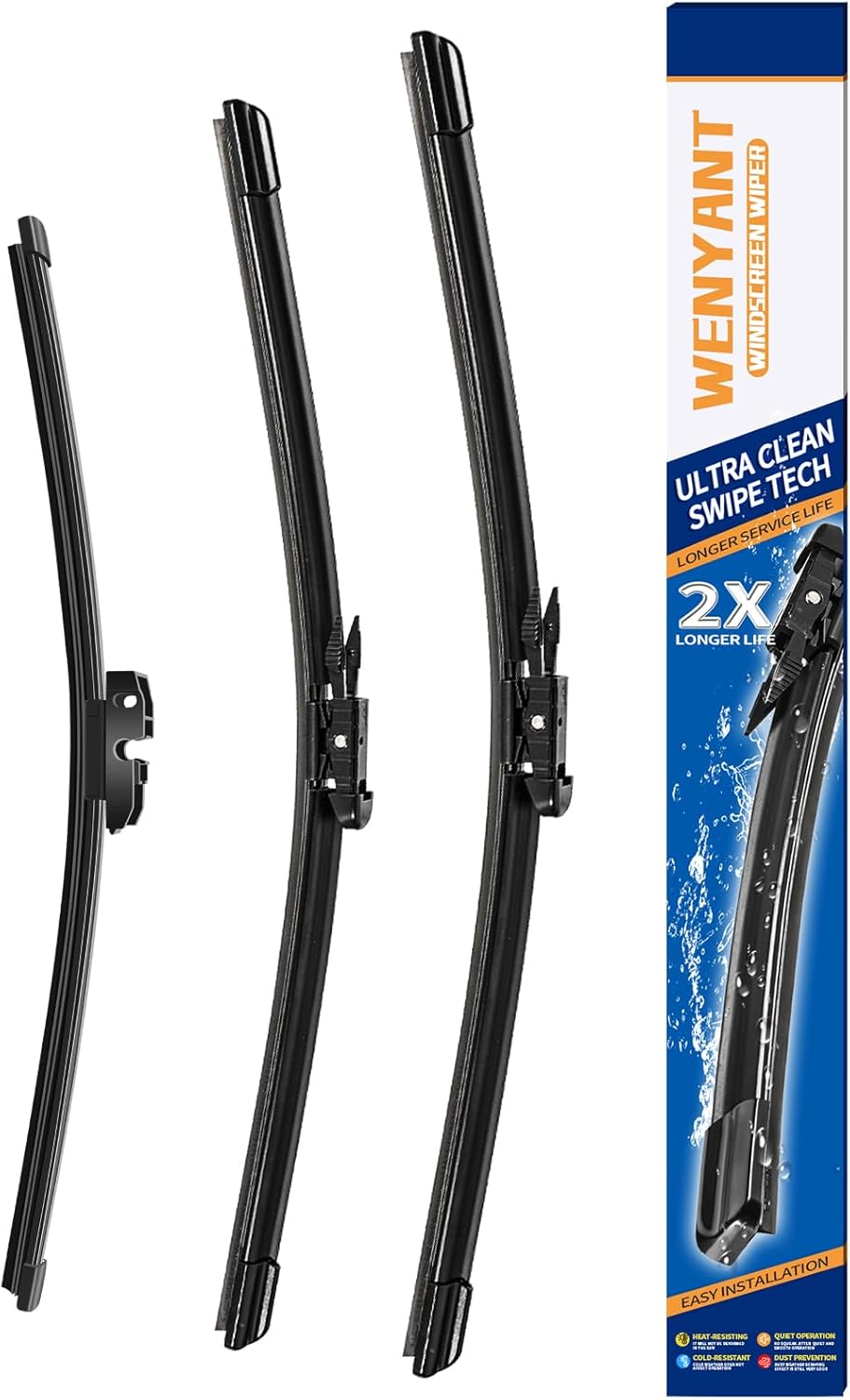 28"/28" Windshield Wipers Compatible with Ford Edge 2015-2020 Focus 2012-2018 Escape/Fusion 2013-2019 Front Wiper Blades for My Car Original Equipment Automotive Replacement (Set of 2) - Colors B