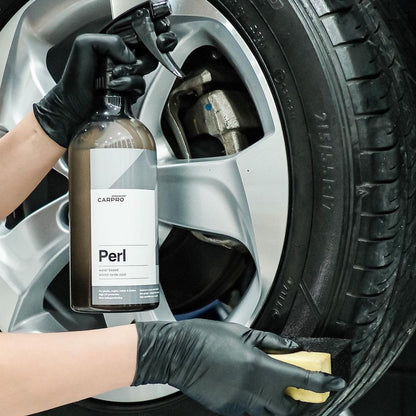CARPRO PERL Plastic & Rubber Protectant - [Plastic, Engine, Rubber, Leather] - Concentrated Tire Dressing, Water Based UV Protection, Satin Finish - 1 Liter (34oz)