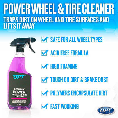Optimum No Rinse Version 5 (32 Oz) and Big Red Sponge (BRS) Car Cleaning Kit, ONR Rinseless Car Wash and Wash Sponge for Washing and Auto Detailing