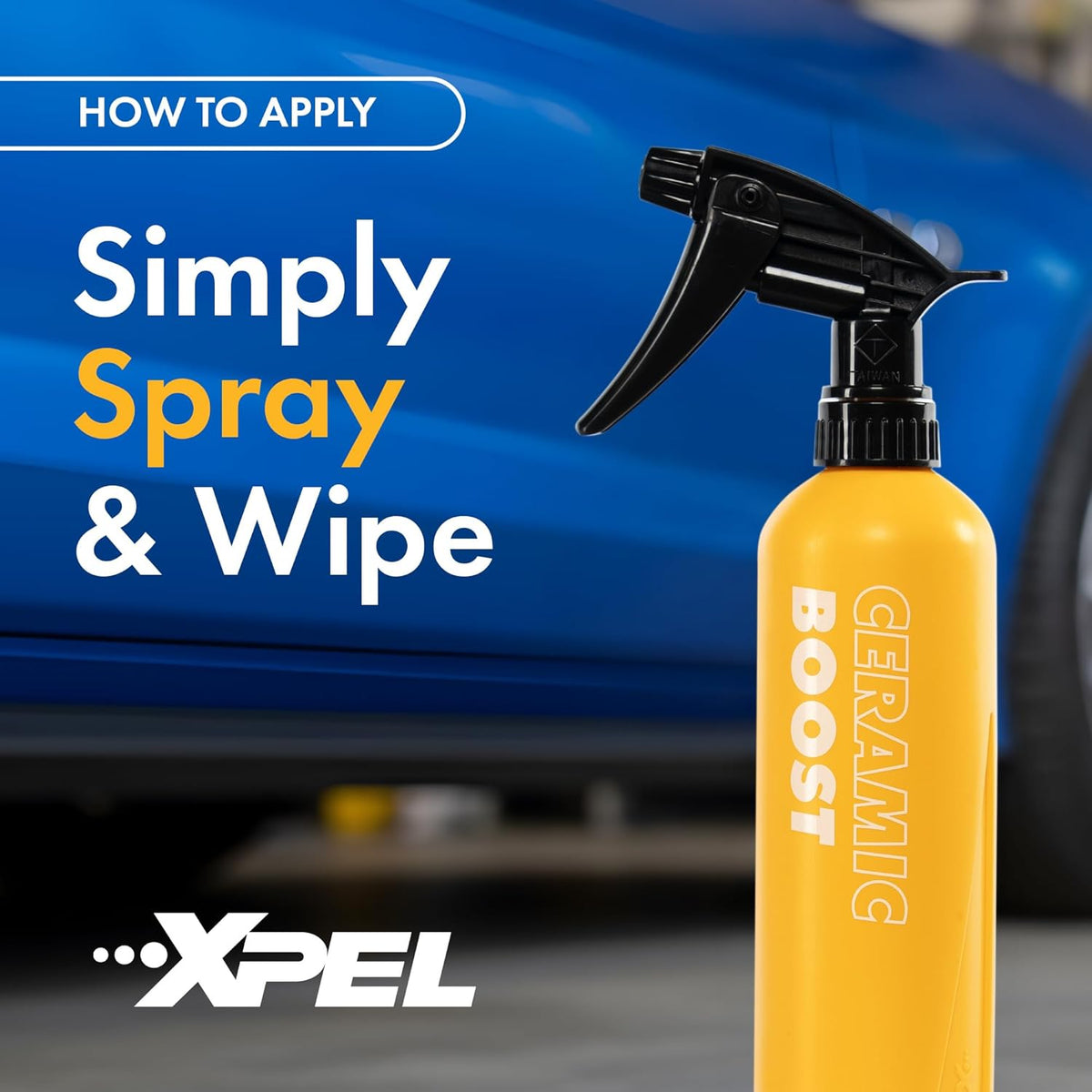XPEL Ceramic Boost Spray Coating, 16oz - Silicon Dioxide Car Detailing Spray, Beads and Repels Water, Dust, Lint, and Protects Against Debris - Safe for Cars, Trucks, Motorcycles, RV's & More