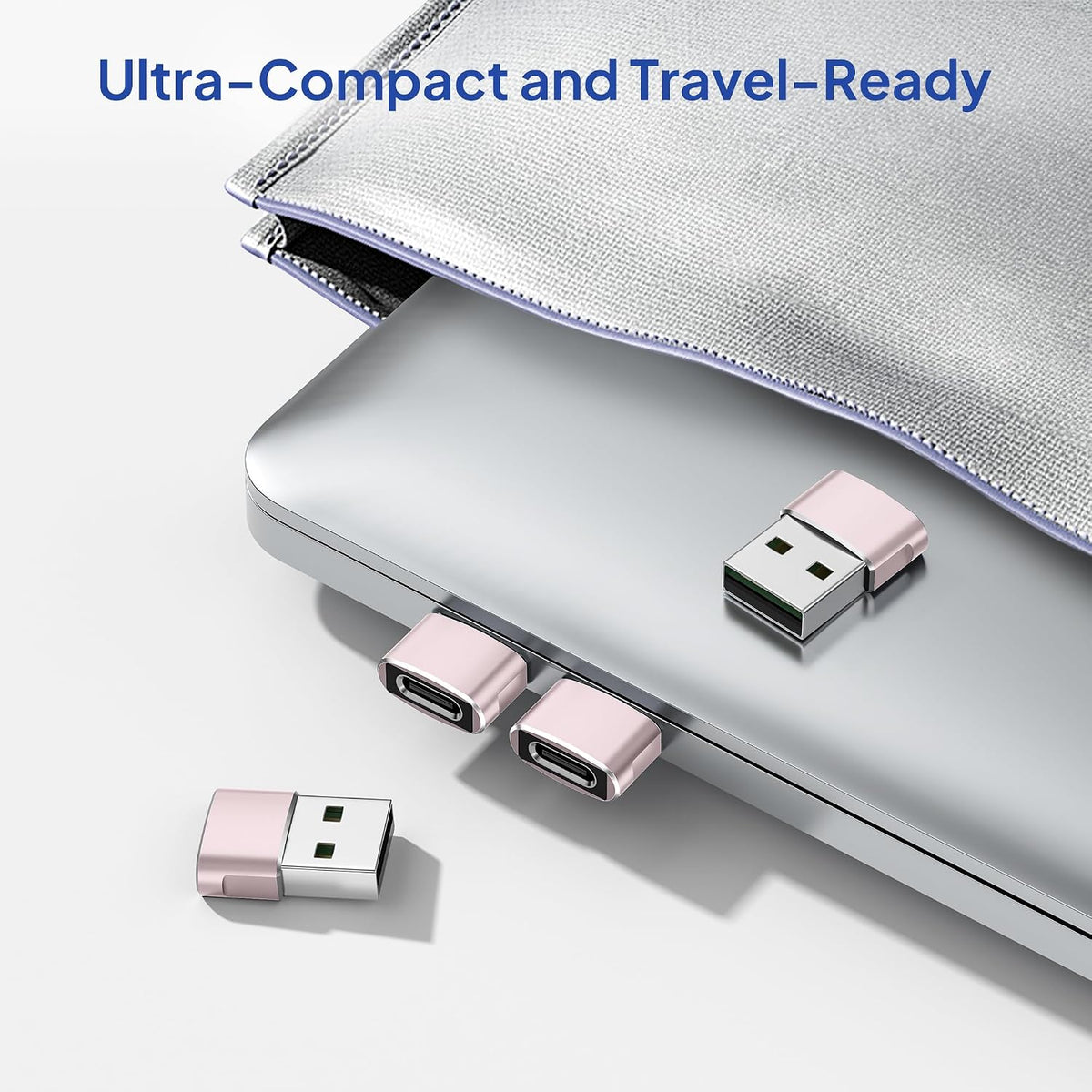 Elebase USB to USB C Adapter for iPhone 17 4Pack,USBC Female to A Male Car Charger Adapter,Type C Converter Apple 17e 16 Pro Max 15 14 Plus,iWatch Watch 11 10 Ultra 3,iPad Air,Samsung Galaxy S26