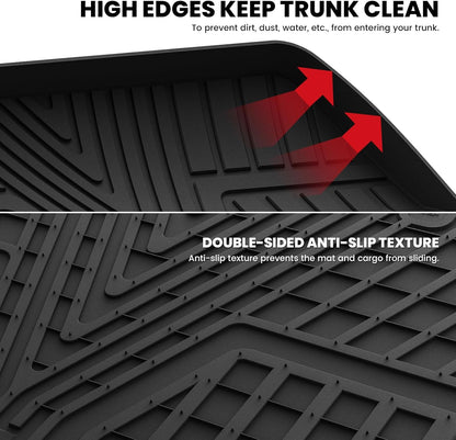 LASFIT Cargo Liner for Honda CR-V 2026 2025 2024 2023 (Gasoline & Hybrid & e:FCEV) All Weather TPE Car Trunk Mat (Upper Position), Cargo Only Black