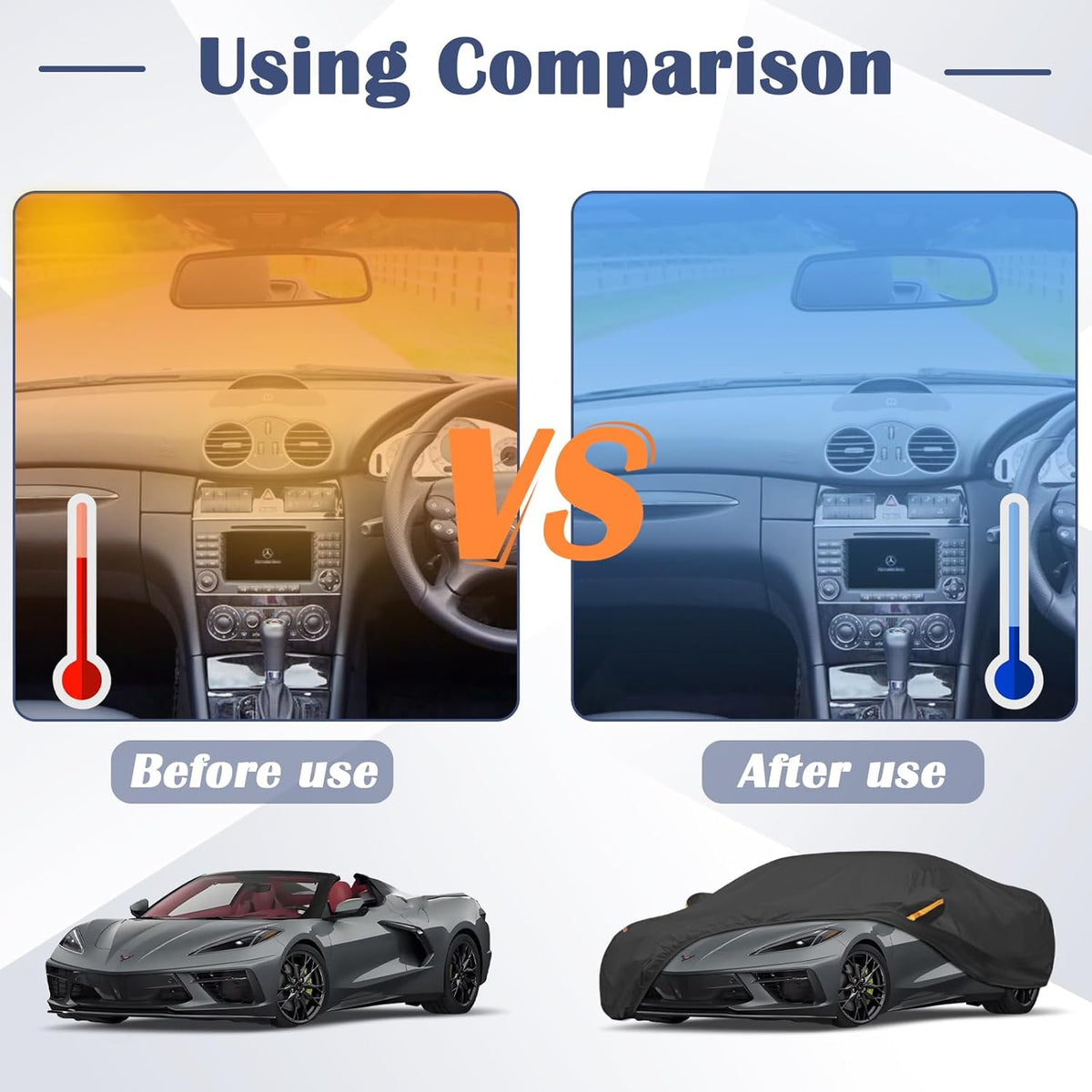 Full Car Covers for Sedan, Car Cover Waterproof All Weather Windproof Dustproof UV Protection Scratch Resistant Indoor Outdoor Univers