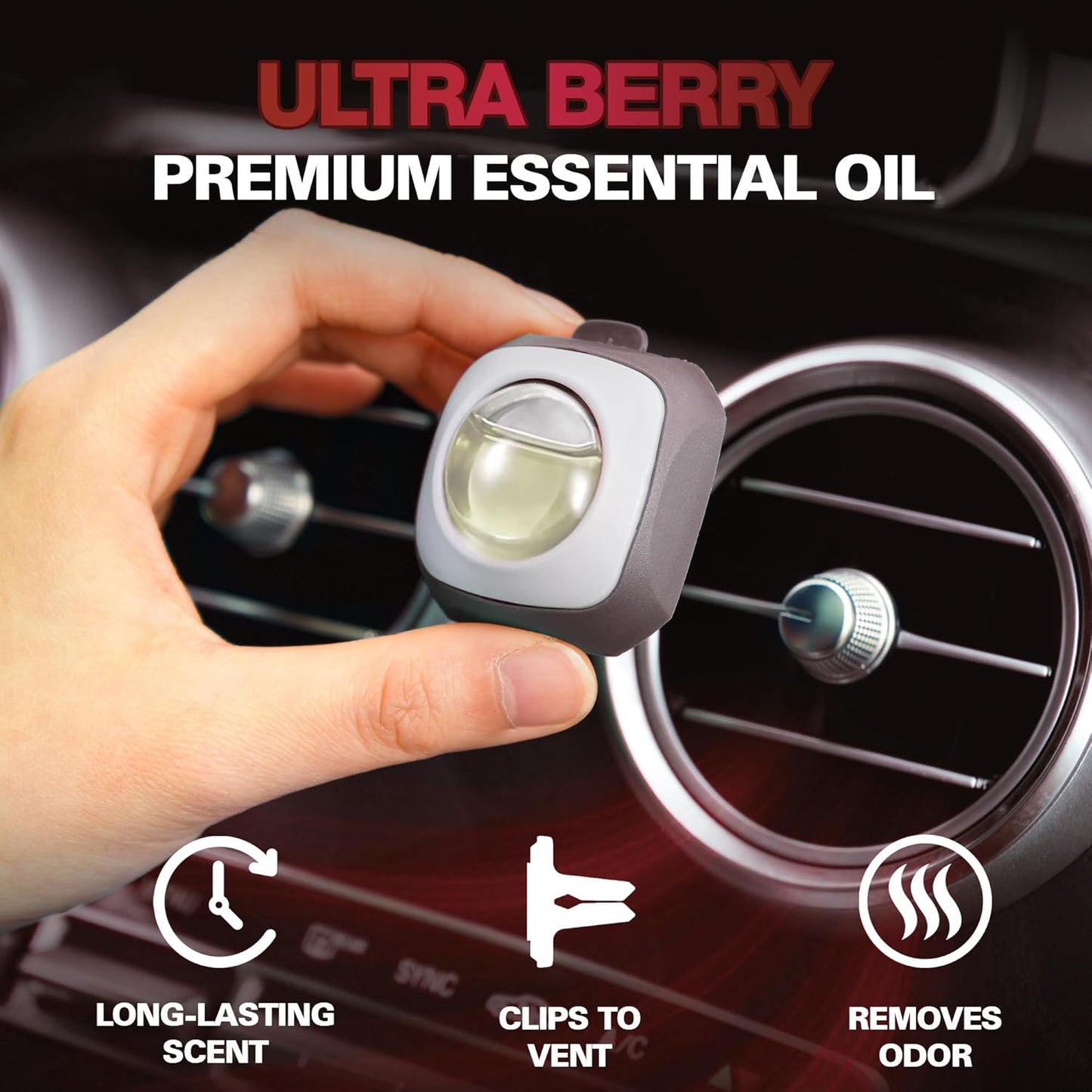 Air Jungles New Car Scent Car Air Freshener Vent Clip, 6 Count Long Lasting Up to 180 days, Natural Essential Oil Car Fragrance Accessories for Women and Men, Odor Eliminator - 4ml Each