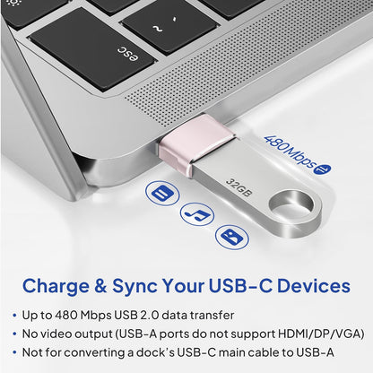 Elebase USB to USB C Adapter for iPhone 17 4Pack,USBC Female to A Male Car Charger Adapter,Type C Converter Apple 17e 16 Pro Max 15 14 Plus,iWatch Watch 11 10 Ultra 3,iPad Air,Samsung Galaxy S26