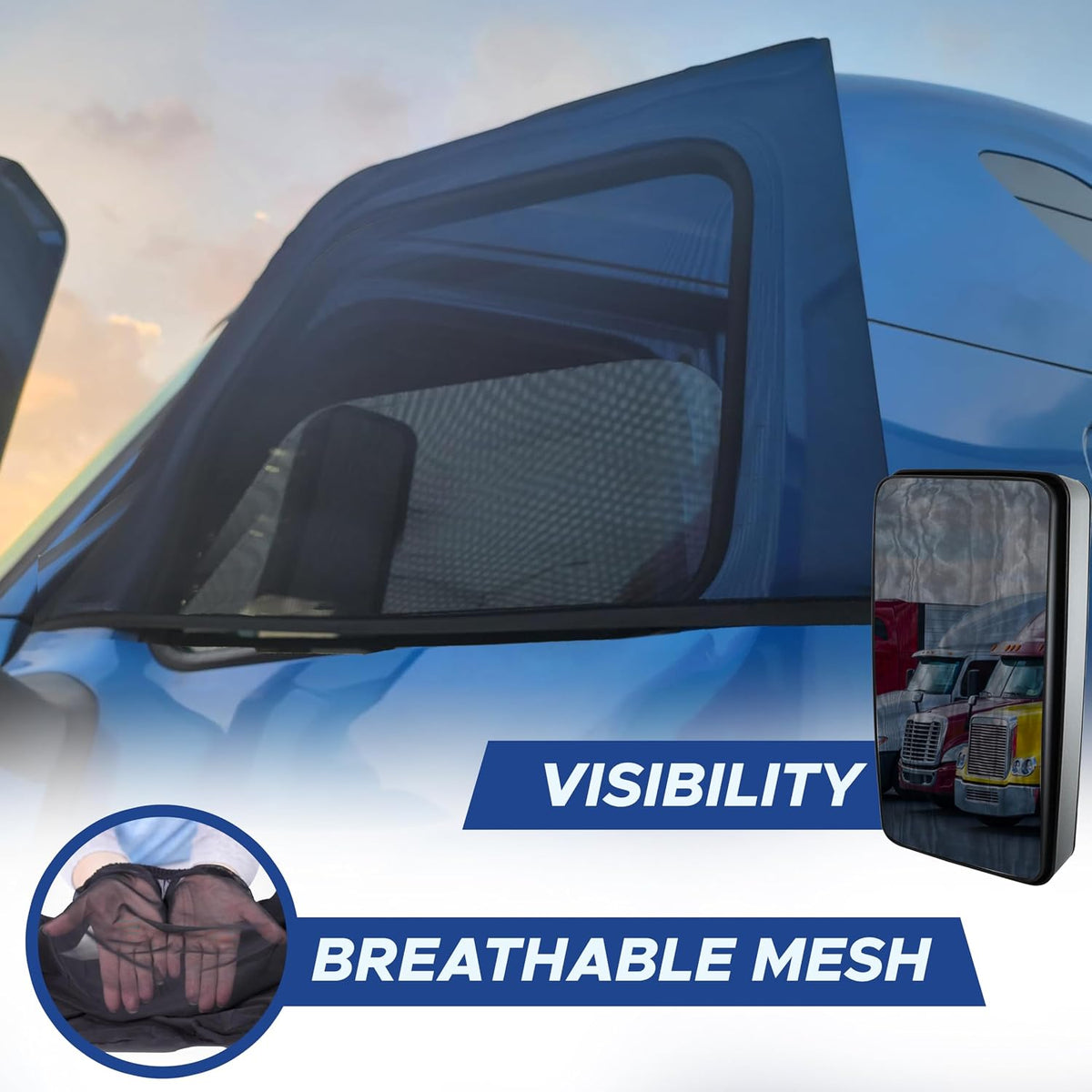 EcoNour Car Window Shades for Side Windows (Pack of 2) | Sun Shade for Car Heat and UV Protection | Adjustable Elastic Fabric Baby Car Shade | Rear Side Window Sun Shade Accessories (Large 21"x36")