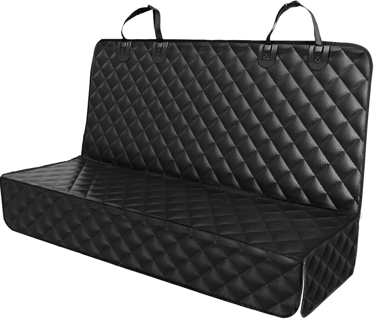 PETICON Waterproof Scratchproof Pet Bench Seat Covers for Cars, SUVs, Nonslip Durable Back Seat Cover for Dogs, 600D Oxford Fabric, Machine Washable