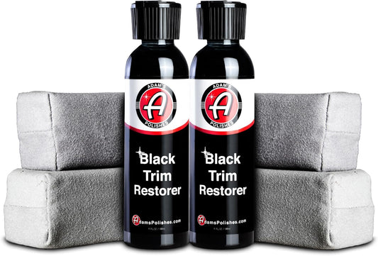 Adam's Polishes Black Trim Restorer (4 oz with Applicator) - Restores Plastic Trim to a Rich, Black Color with a Factory New Appearance, Lasts Several Months Per Treatment