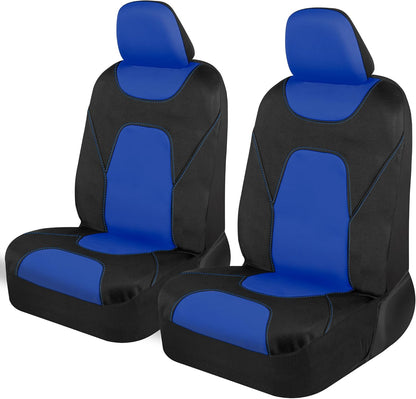 Motor Trend AquaShield Waterproof Front Seat Covers, Black Seat Covers for Cars – Neoprene Front Car Seats Cover, SUV Seat Covers Protector - Car Interior Cover for Auto, Trucks, & Dog Owners