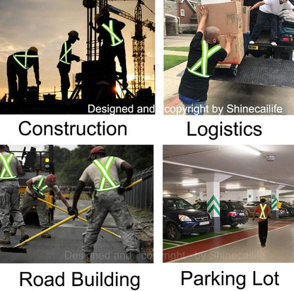 2" Wider Reflective Safety Vest,60% More High Visibility for Running,Construction,Walking Women Men,Adjustable