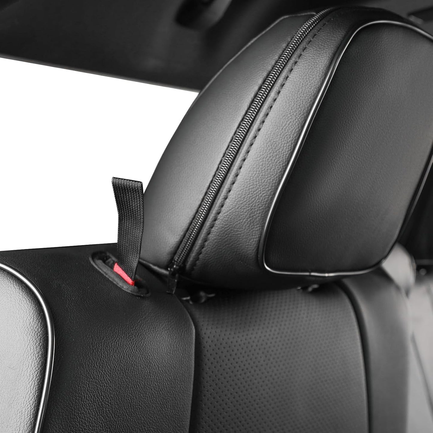 EKR Tacoma Car Seat Covers Custom Fit for Toyota Tacoma (Petrol) 2024 2025 2026 DoubleCab/CrewCab SR/SR5/TRD Sport/TRD Off-Road/Limited -Truck Seat Covers Full Set,Faux Leather(Black)
