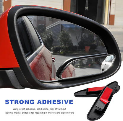 2 PCS Blind Spot Mirror, Adjustable Wide Angle Convex Side Rearview Mirrors, Long Framed Rectangular HD Glass Rear View Mirror for Sedans SUVs Trucks, Car Accessories (Framed Medium)