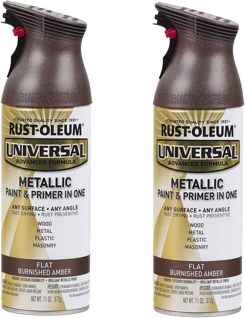 Rust-Oleum 302151 Universal All Surface Clear Topcoat Spray, 11 oz, Dead Flat Clear - Colors A