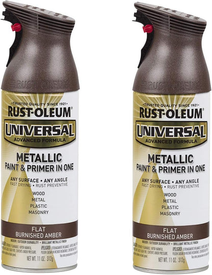 Rust-Oleum 302151 Universal All Surface Clear Topcoat Spray, 11 oz, Dead Flat Clear - Colors A