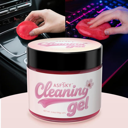 ASFSKY Car Cleaning Gel (Blue,Mint) Cleaning Putty Universal Dust Cleaning Car Interior Cleaner Keyboard Dust Remover Car Slime Gifts for Men Women girl（1 pack）