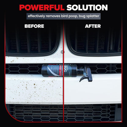 Carfidant Bug and Tar Remover for Cars Exterior with Ceramic Coating - Easily and Safely Clean Bug Splatter, Bird Poop from Paint, Plastic, Rubber, Metal, Chrome, Glass - Pre Wash for Car Detailing
