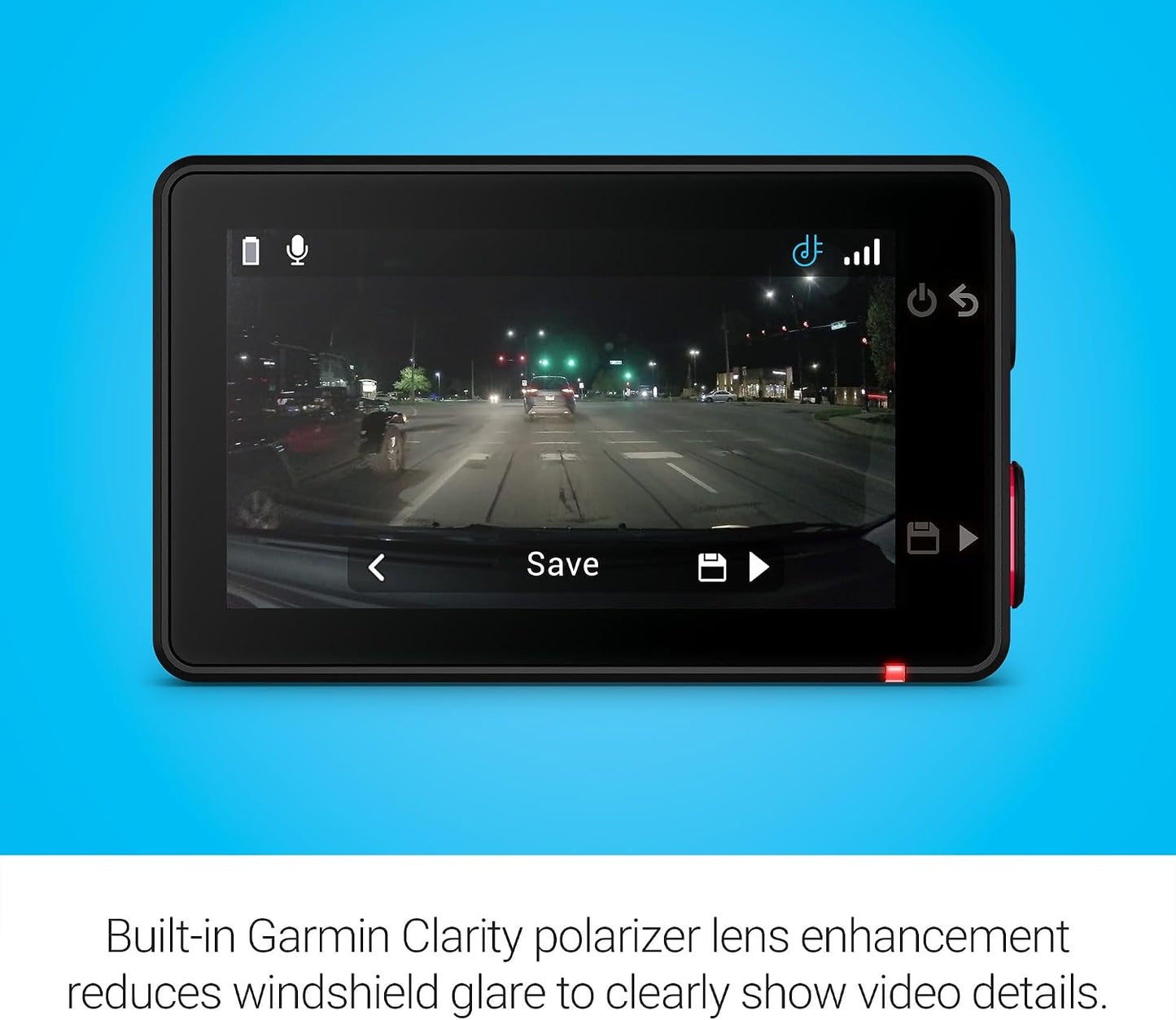 Garmin Dash Cam™ Mini 3, Ultracompact 1080p HD Dash Cam with a 140-degree Field of View, Built in Clarity™ Polarizer, Voice Controlled, Automatic Recording