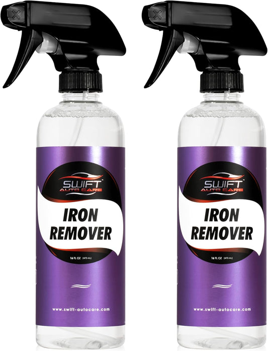Swift Iron Remover & Wheel Cleaner (16 Oz) – Remove Brake Dust, Iron Oxide & Stuck-On Dirt & Debris from Paint & Wheels | Effective Formula for Decon Car Wash | Preps Paint for Wax Coatings