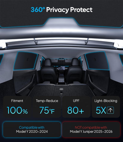 Wigoo 2026 Upgrade 8PCS Full Set Window Sunshade for Toyota 4Runner 2010-2024 [7-Layer Cooler & Blacker, Ice-Crystal Tech] with Windshield for Sun Block, Baby, Camping, Privacy Napping, Relax
