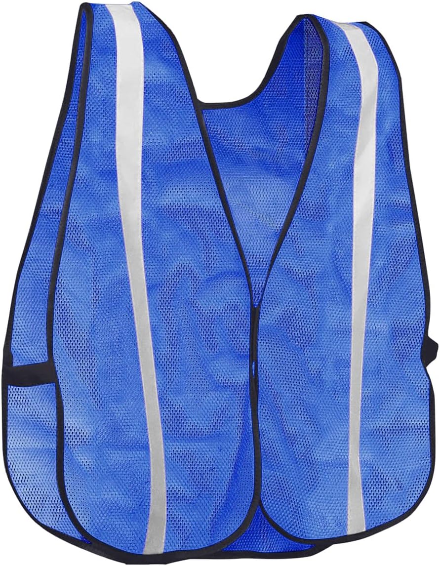 KAYGO High Visibility Safety Vest 1-Inch Reflective Strips Front/Back, KG0008, Breathable Mesh, One Size, Unisex