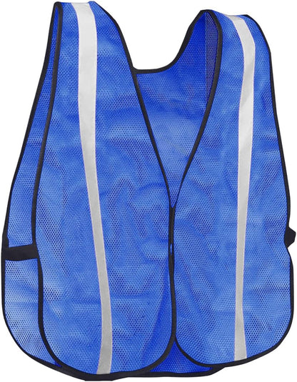 KAYGO High Visibility Safety Vest 1-Inch Reflective Strips Front/Back, KG0008, Breathable Mesh, One Size, Unisex