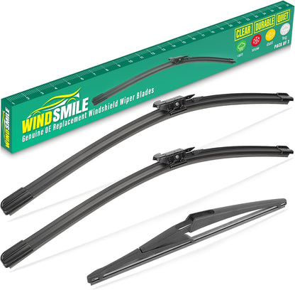 26" 16" 11" Windshield Wiper Blades Replacement for Chevrolet Chevy Trax 2024 2025 2026 Premium All Weather Front Rear Wipers Set - OEM Quality (Pack of 3) - Colors D