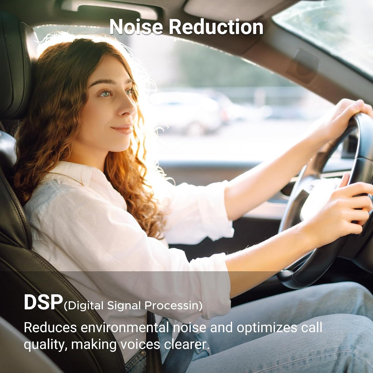 UGREEN Bluetooth 5.4 Car Adapter, Hands-Free Call & Noise Cancelling AUX to Bluetooth Adapter for Car, 3.5mm Audio Blue-Tooth Receiver for Cars Stereo Home Speaker - 15H Battery Life