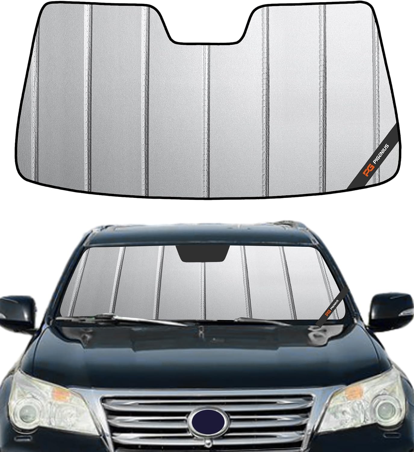 Pigenius Windshield Sun Shade for Lexus RX350/RX450h 2010-2015 Front Window Sunshade - AstraGuard