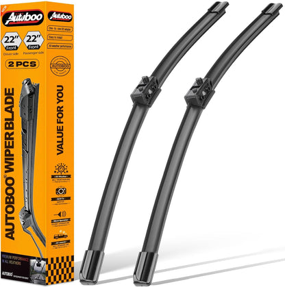 AUTOBOO 26"+19" Windshield Wipers Replacement for Tesla Model 3 2017 2018 2019 2020 2021 2022 2023 2024 2025 Model Y 2020 2021 2022 2023-2025 -Original Factory Quality (Pack of 2) - Colors A