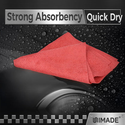 UNIMADE Microfiber Cleaning Cloth, 100 Pack Microfiber Towels for Cars Commercial Grade Work Rags Bulk Detailing Cloth for Automotive Bar Mechanic Restaurant Garage Housekeeping, 11.5"x 11.5", Grey