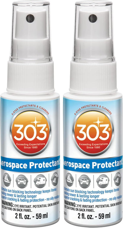 303 Products Aerospace Protectant Spray, UV Protection for Outdoor Surfaces – Protects Vinyl, Plastic & Rubber, Repels Dust & Dirt, Matte Finish, 10 oz